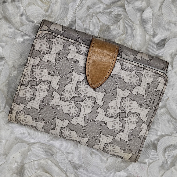 Celine Horse and Carriage Monogram Double Snap Wallet - Picture 3 of 15